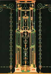 Décoration murale, Pompéi, Italie, 1928