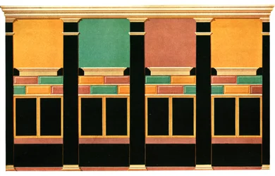 Décoration murale, Pompéi, Italie, 1928