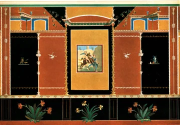 Décoration murale, Pompéi, Italie, 1928