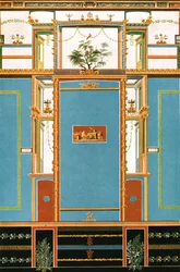 Décoration murale, Pompéi, Italie, 1928