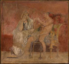 Peinture murale de la chambre H de la Villa de P. Fannius Synistor à Boscoreale, vers 50-40 av. J.-C.