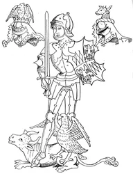 Warwick le Faiseur de Rois, noble et soldat anglais du 15ème siècle, 1893