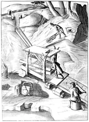 Lavage du minerai pour extraire l
