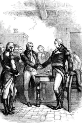 Washington prenant congé de ses anciens camarades, 1783