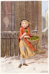Vendeuse de cresson, vers 1880