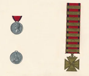 Médaille de service militaire général et de Waterloo 1793-1814, 19e siècle