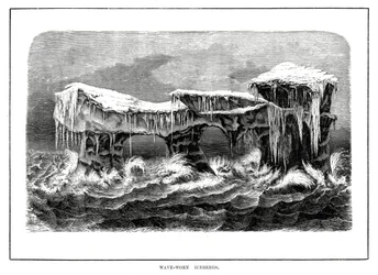 Icebergs usés par les vagues, 1877