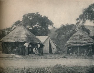Magasin de bord de route au Swaziland, vers 1900