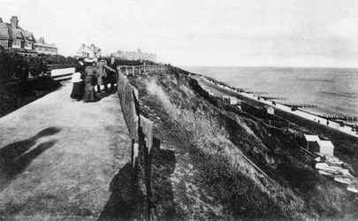 West Cliff et jardins, Felixstowe, Suffolk, début du XXe siècle