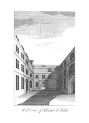 Vue ouest de Blackwell Hall, vers 1750-1800