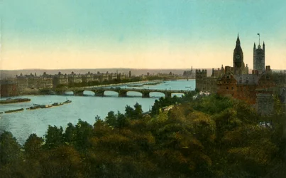Pont de Westminster, Londres, vers 1910