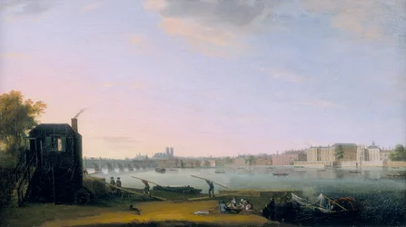 Pont de Westminster et Whitehall depuis Lambeth, vers 1775