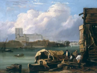 Westminster depuis Lambeth, après 1827