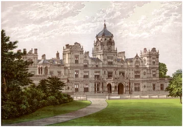 Maison de Westonbirt, Gloucestershire, maison de la famille Holford, vers 1880