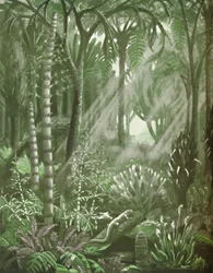 À quoi ressemblaient les puissantes forêts de charbon, 1935