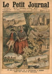 Ce que le président a admiré lors de son voyage en Bretagne, 1914