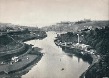 Whitby - Vue générale de la ville, 1895