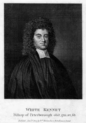 White Kennet 1660-1728, historien et évêque de Peterborough, 1803