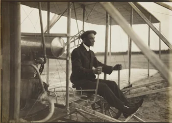 Wilbur Wright dans le flyer