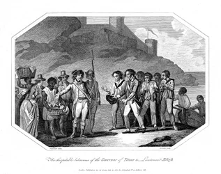 William Bligh, officier de la marine britannique reçu par le gouverneur de Timor, 14 juin 1789, 1802
