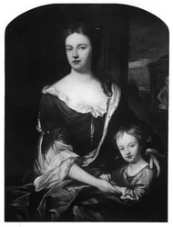 Guillaume, duc de Gloucester, avec sa mère, la reine Anne, 1907