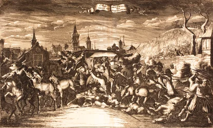 William Egon de Fürstenberg attaqué dans son carrosse à Cologne en 1674, 1675