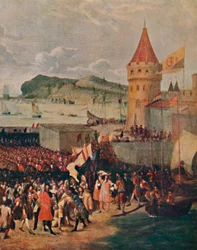 Guillaume III débarquant à Brixham, 1903
