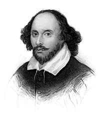 William Shakespeare, poète et dramaturge anglais, vers 1850