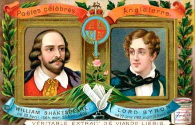 William Shakespeare et Lord Byron, vers 1900