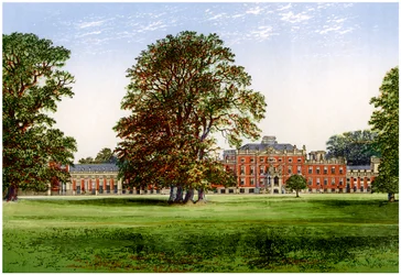 Wimpole Hall, Cambridgeshire, maison du comte de Hardwicke, vers 1880