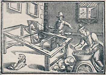Dévidage de la soie, vers 1600, 1903