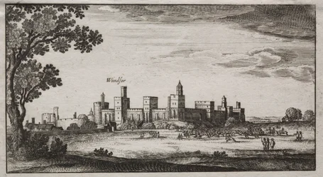 Château de Windsor depuis le sud-est, 1600s