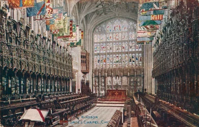 Windsor, Chapelle Saint-Georges, Chœur vers 1916