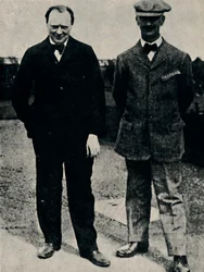 Winston Churchill et George Lambert, 1912