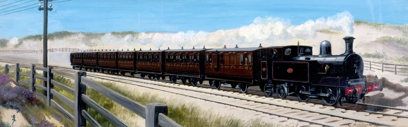 Train du Wirral Railway en route vers Birkenhead