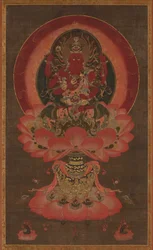 Roi de la sagesse de la passion Aizen Myoo, XIVe siècle