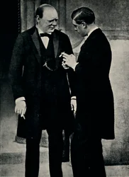 Avec le roi Édouard VIII, 1936, 1945