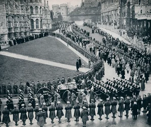 Dans les murs du château historique de Windsor, 1936