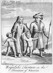 Tartares Wogulski aux frontières de la Sibérie, vers 1740