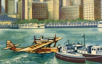 Wolfgang von Gronau arrive à New York, août 1930, 1932