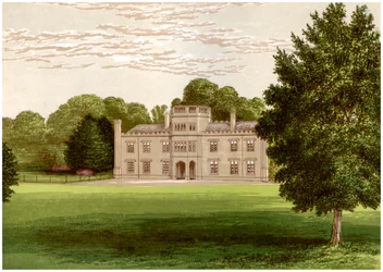 Wolseley Hall, Staffordshire, maison du baronnet Wolseley, vers 1880