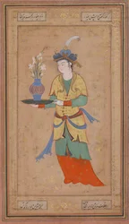 Femme avec vase de lys, seconde moitié du 16ème siècle