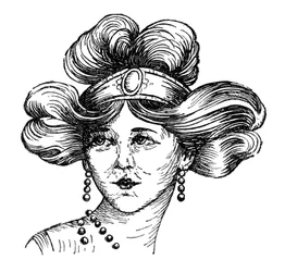Coiffure de femme, 1910