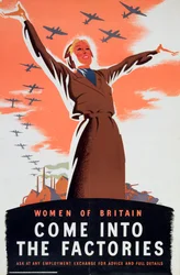 Femmes de Grande-Bretagne, venez dans les usines, vers 1940