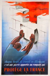 Travailler en Allemagne protège la France, 1944