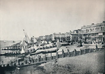Worthing - Vue générale du front, 1895