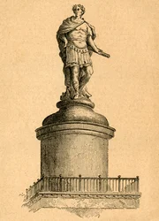 Conception originale de Wren pour le sommet du Monument, 1897