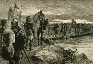 Xerxès traversant l