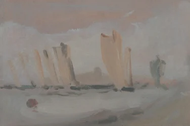 Course de yachts sur le Solent, vers 1827