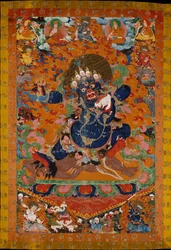 Yamantaka, destructeur du dieu de la mort, début du XVIIIe siècle